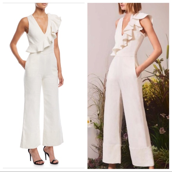 alexis white jumpsuit